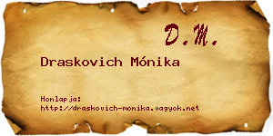 Draskovich Mónika névjegykártya
