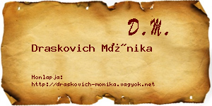 Draskovich Mónika névjegykártya