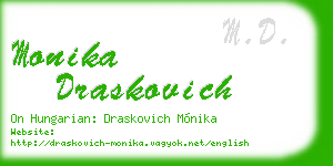 monika draskovich business card