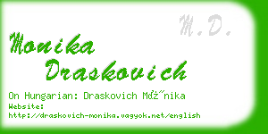 monika draskovich business card